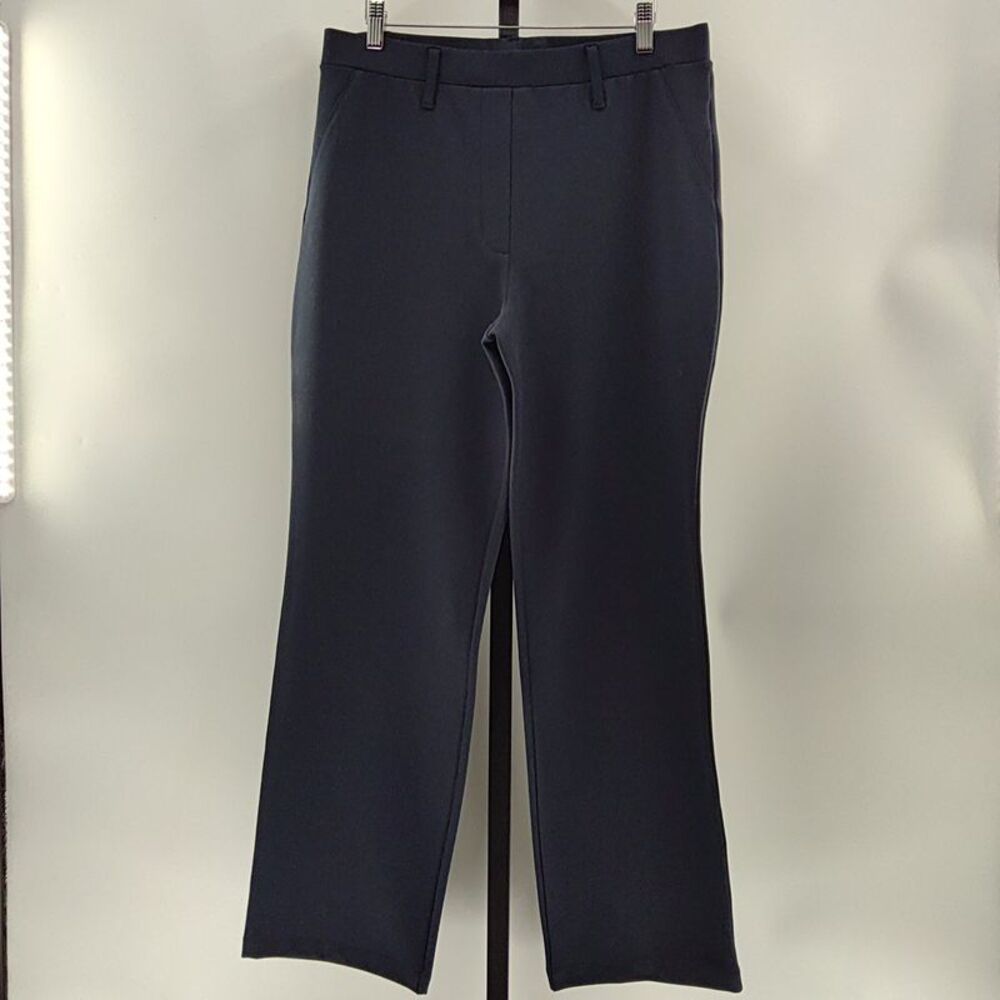 Quince Women Ultra-Stretch Ponte Straight Leg Pants Navy L